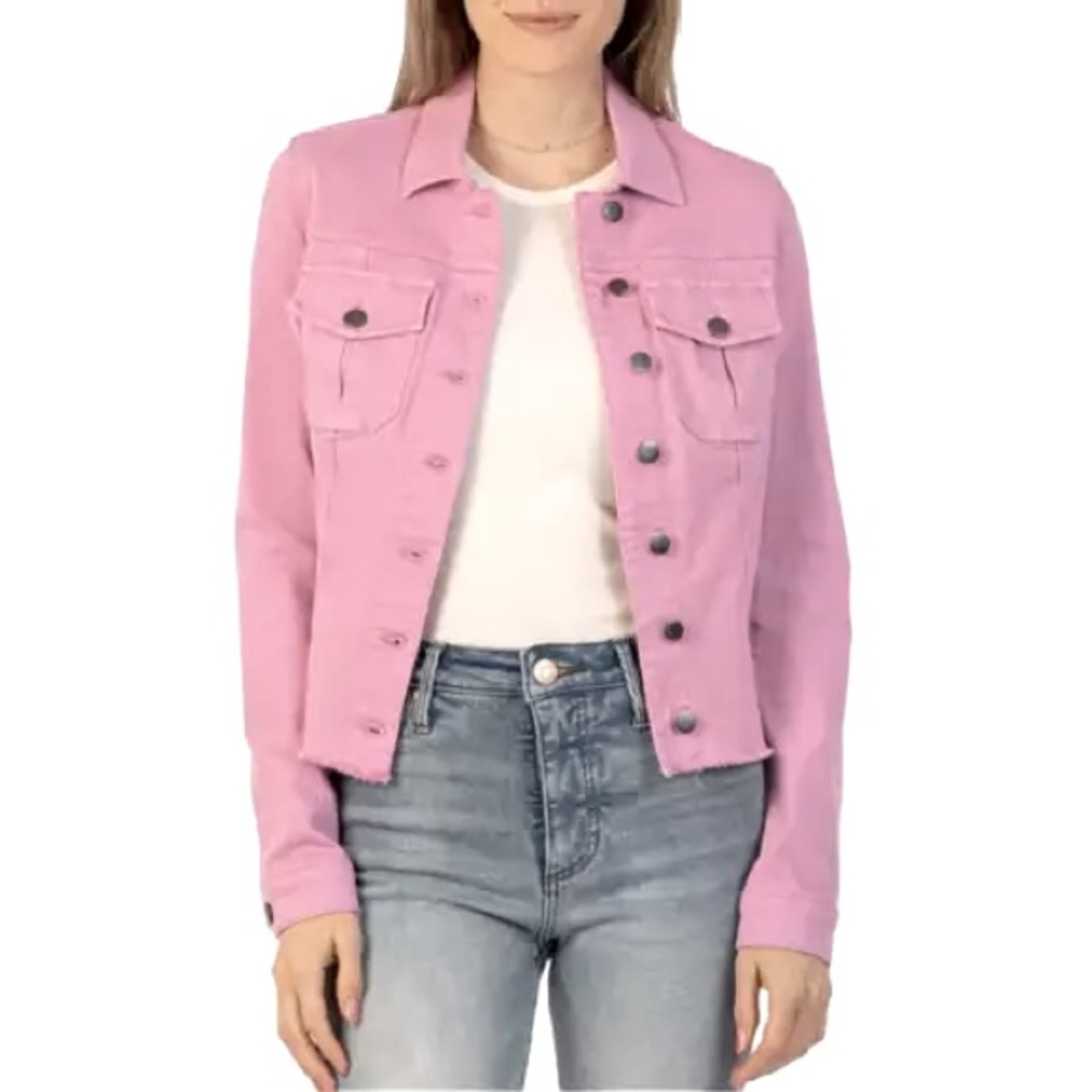 Kut From the Kloth Pink Denim Jacket